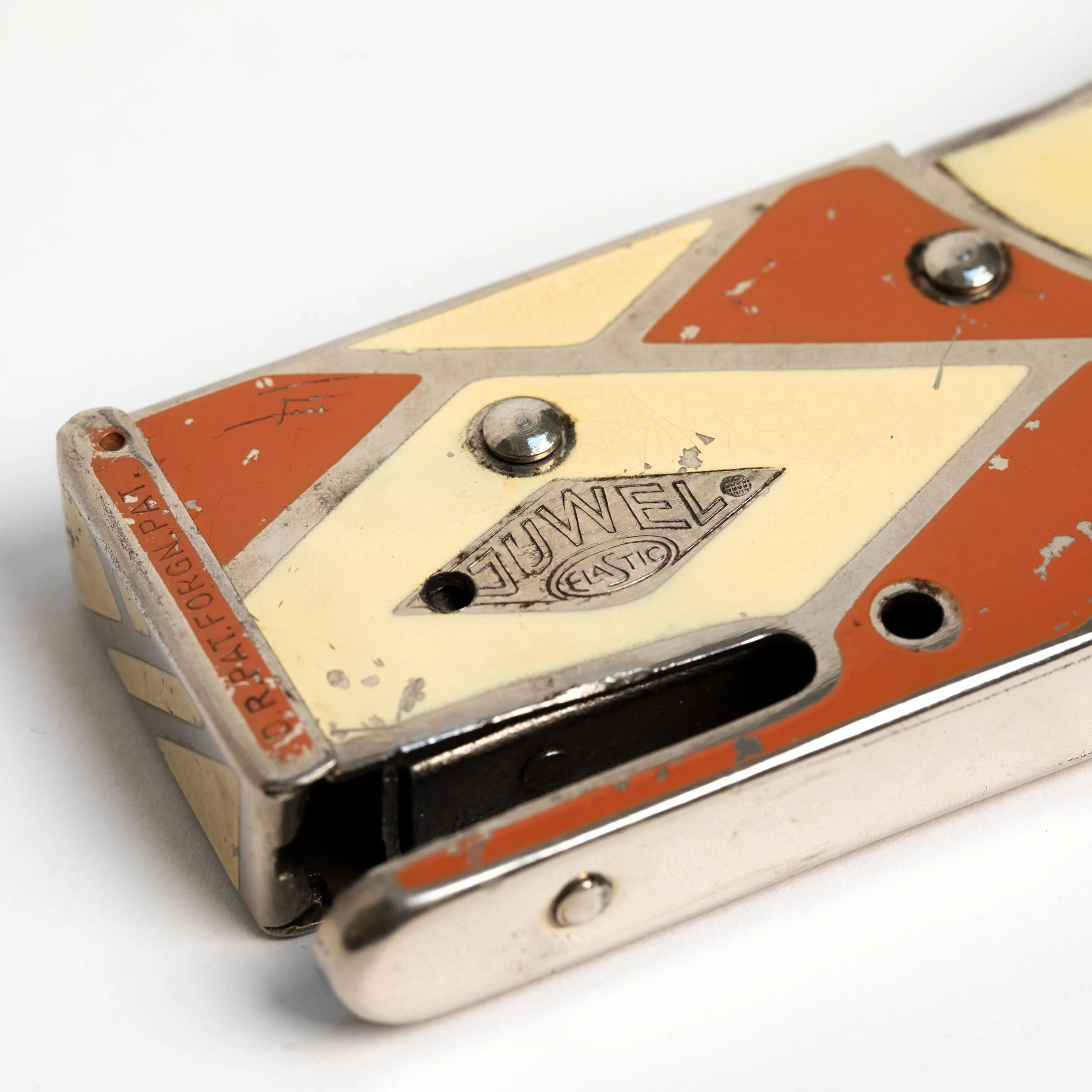 【1045】アメリカ製錬鉄のステッキ中尺25cmヴィンテージ＋活字2品 Hotchkiss+Stapler+Pliers.jpg?